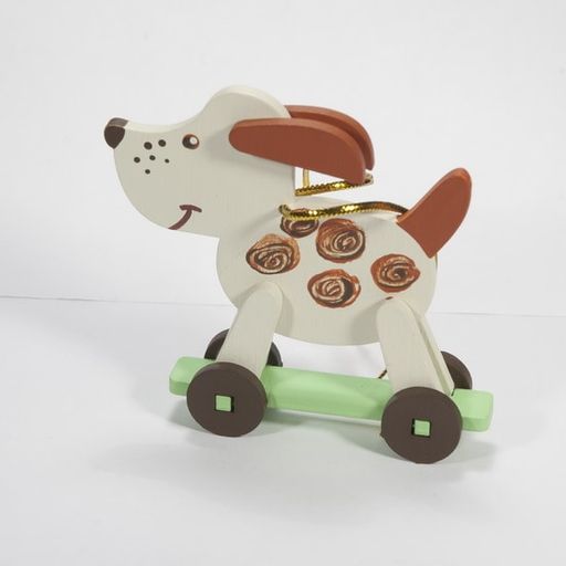 Елочные игрушки - Дворняжка белая 1013 Brown Spots - Idh фото 2