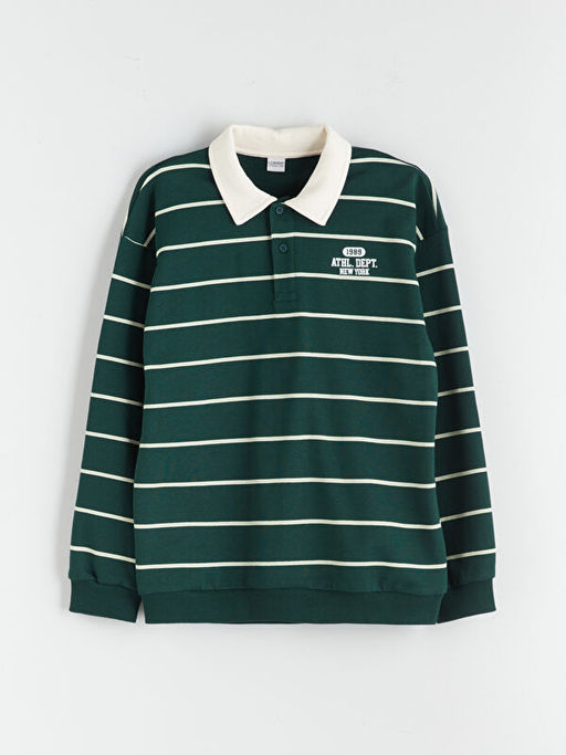 Polo Yaka Erkek ?ocuk Sweatshirt