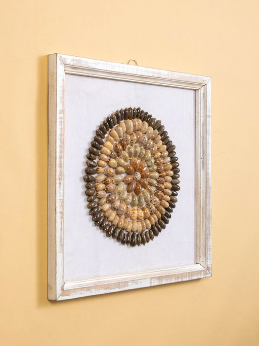 Панно «Композиция из ракушек», 45×3×45 см