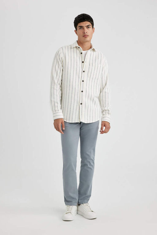 Узкие брюки из габардина - Defacto фото 3