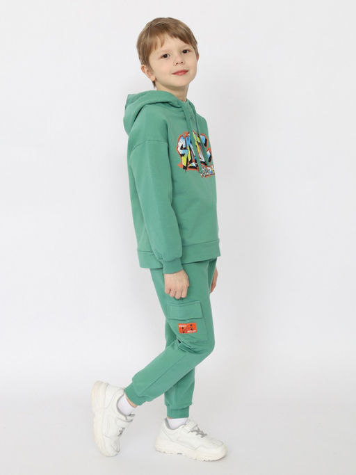 CRB wear/CSKB 70459-37-391 Брюки для мальчика,зеленый/Ex.Cherubino  фото 4