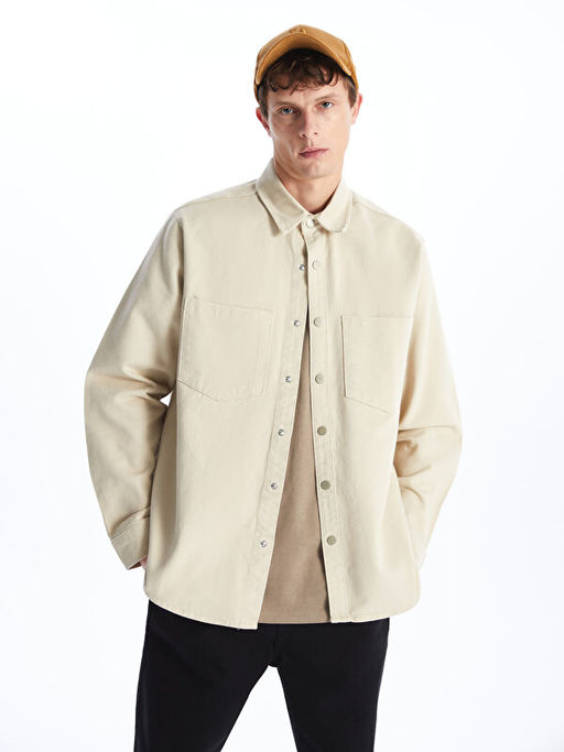 Standart Kal?p Erkek Jean Ceket