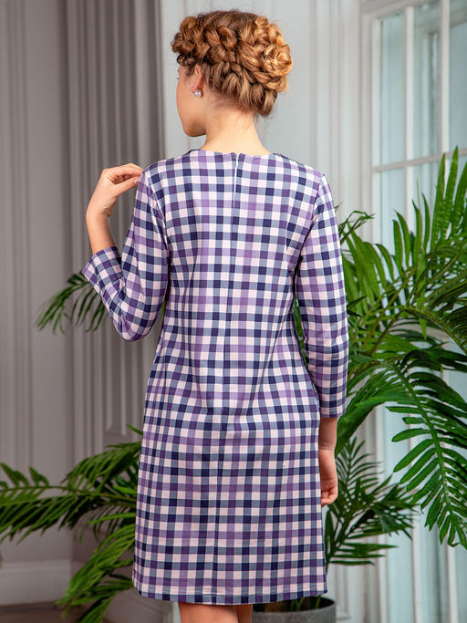 Платье "Патриция", фиолетово-серый