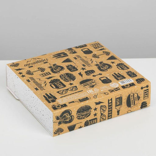 Коробка подарочная складная, упаковка, «Мужская», 20×18×5 см