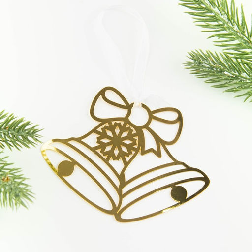 Ёлочная игрушка новогодняя «Колокольчики», 9.8×7.9 см