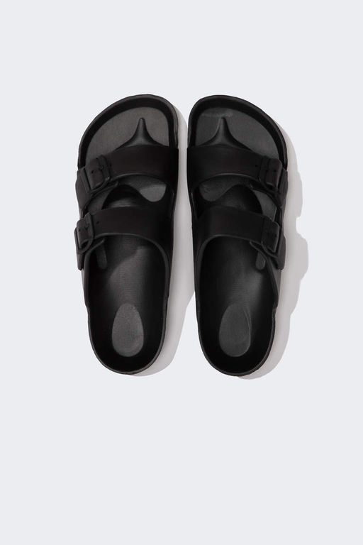 Мужские тапочки Eva на плоской подошве с двойной полосой - Defacto фото 6