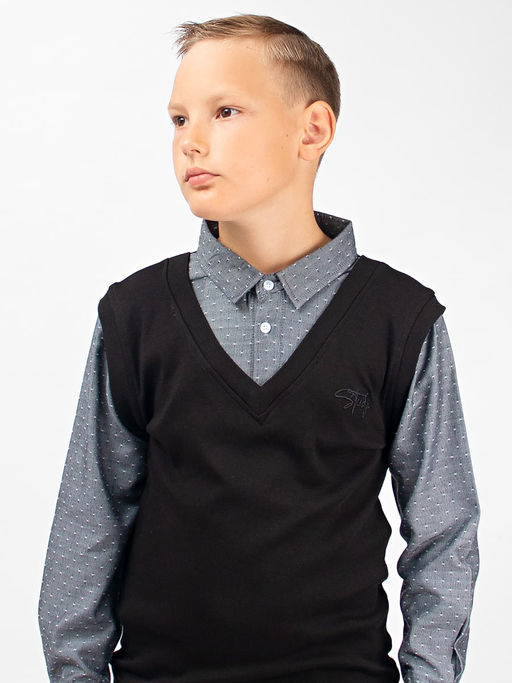 Джемпер-обманка для мальчика Соль&Перец уценка  фото 4