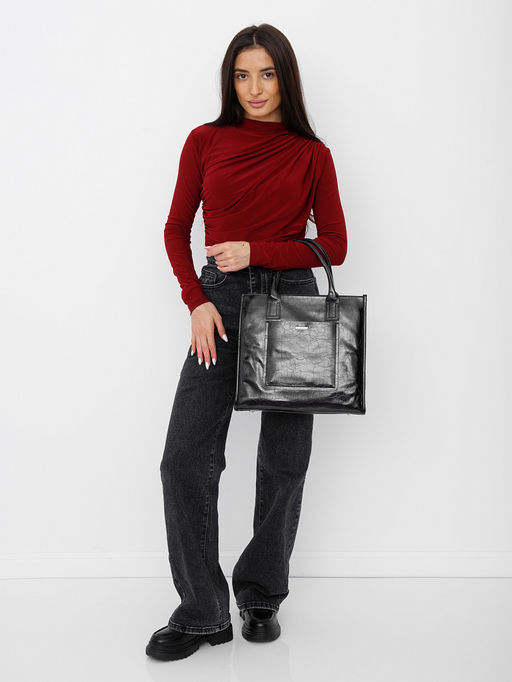 Сумка 58252S black Velina Fabbiana-Safenta