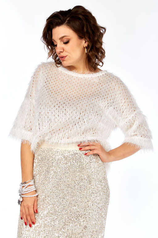 Костюм Olga Style Л413 молочный