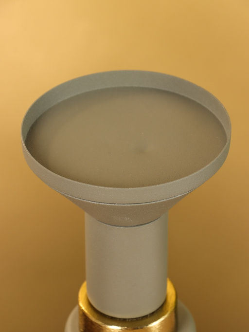 Подсвечник на 1 свечу текстурный «Графитовый», 10.5×10.5×19.5 см