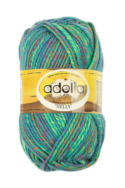 Пряжа ADELIA NELLY 70% шерсть, 30% акрил 5 шт. х 100 г 100 м  5 м