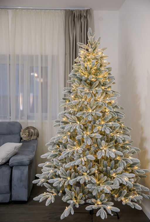 Ель заснеженная с лампочками Калининградская 1,5 м - Max christmas фото 3