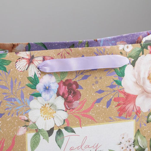 Пакет крафтовый горизонтальный Today, ML 25 х 21 х 11,5 см - Дарите счастье фото 3