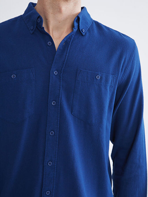 Regular Fit Uzun Kollu Gabardin Erkek G?mlek