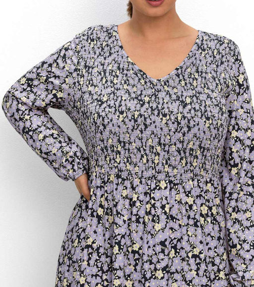 Трикотажное платье, цвета лаванды - Sheego фото 5