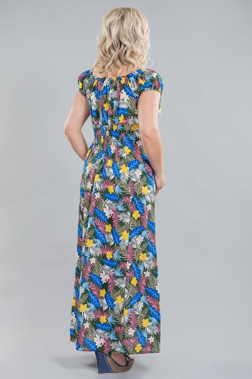 Платье 1150 цветы на зеленом - Novita фото 5