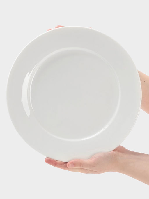 Тарелка Hanna Knövell, d=28 см, с бортом, фарфор, белая