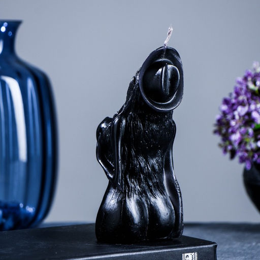 Фигурная свеча "Элизабет" черная 15см