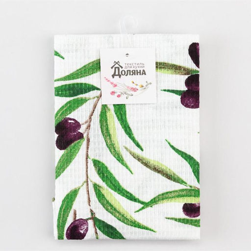 Полотенце кухонное Доляна Красота повсюду 35х60 см, 100% хлопок, 160г/м2  фото 5