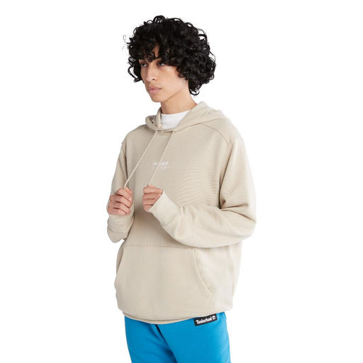 Толстовка Timberland Sweatshirt Refibra Hoodie Regular бежевая  фото 3