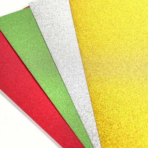 Набор цветного картона Смешарики: 4 цвета с блёстками + 8 цветов, 12 листов, 250 г/м2  фото 4