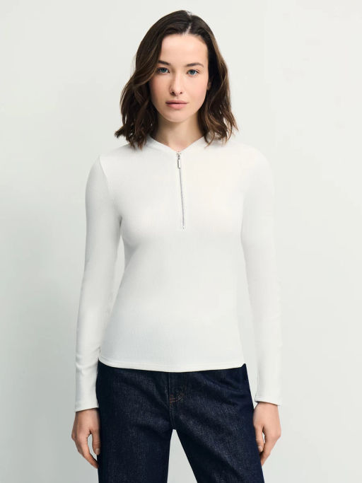 Джемпер на молнии из хлопка / Zarina