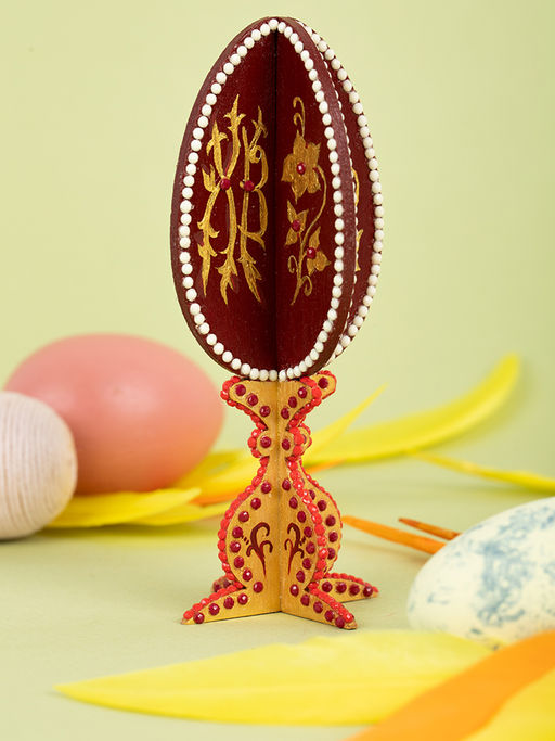 Заготовка для декорирования Mr. Carving КЛ-25 Яйцо декоративное фанера 5.5 х 5.5 х 13.5 см  фото 4