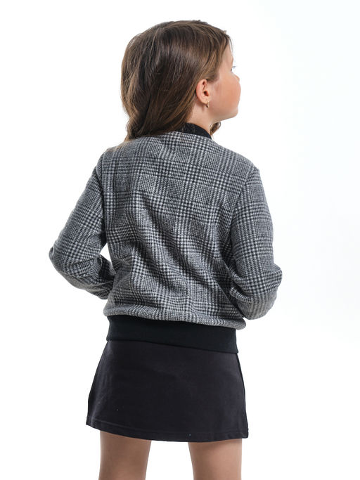 Джемпер на клепках для девочки UD 7869 клетка - Mini maxi фото 3