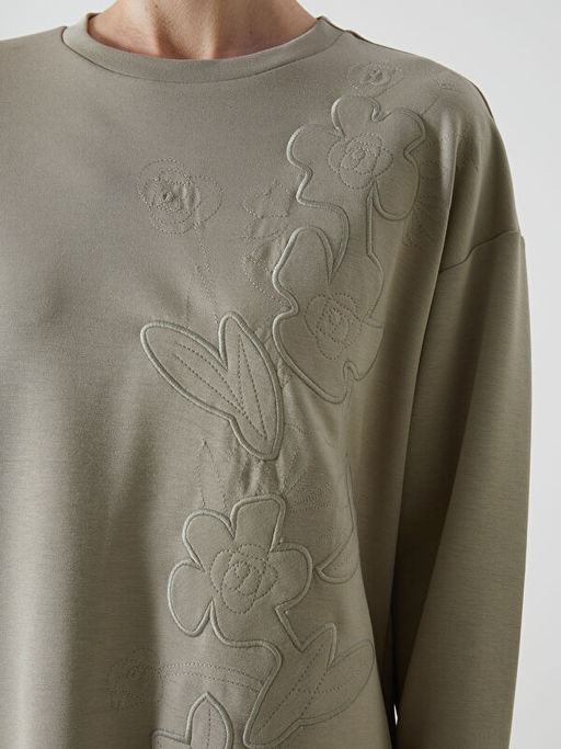 Bisiklet Yaka Nak??l? Kad?n Tunik