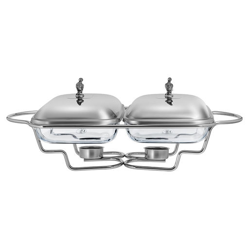 МАРМИТ ДВОЙНОЙ LEFARD СЕРИЯ ОХОТА СО СТЕКЛЯННЫМИ ФОРМАМИ ДЛЯ ЗАПЕКАНИЯ, 1,6Л/1,6Л  фото 3