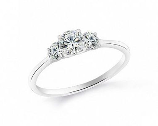 Кольцо из серебра куб.циркон., В10-0214