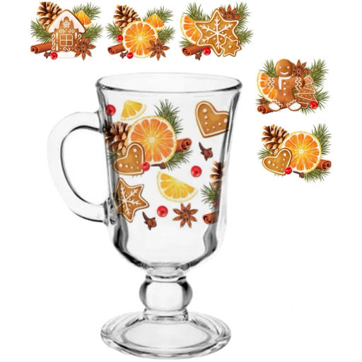 Набор из 2-х кружек 200мл "Со вкусом праздника" 5 видов в под/уп D1405/02