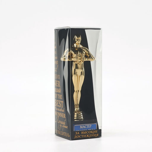 Кубок наградная фигура Мастер своего дела, оскар, пластик, подставка камень, 18 см