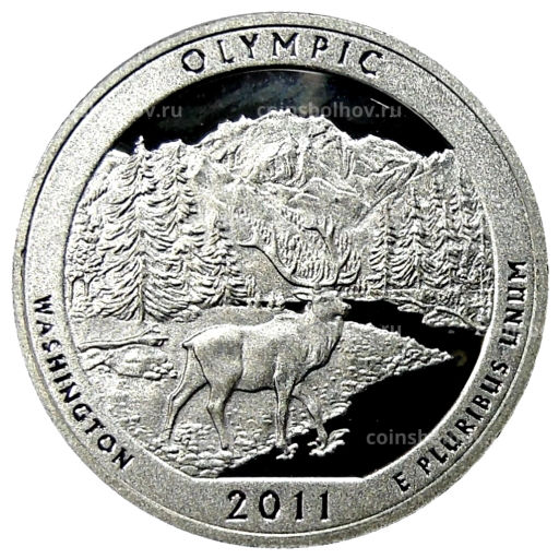 1/4 доллара (25 центов) 2011 года S США Национальные парки №8  Олимпик