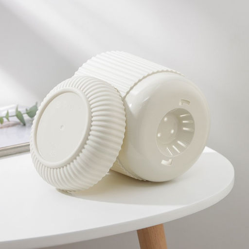 Горшок для цветов с поддоном «Вельвет», 1,6 л, d=14 см, цвет белый ротанг