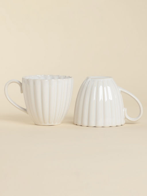 Набор кружек SL Home «Нимфея», 300 мл, 2 шт., керамика, теплый белый