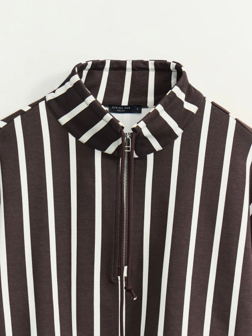 Толстовка в полоску на молнии / Zarina  фото 9