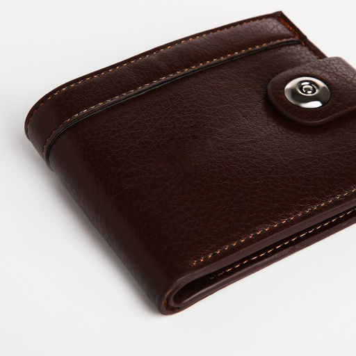 Портмоне мужское на магните, отдел для купюр, для карт, для монет, цвет коричневый