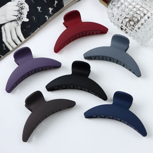 Цена за 12 шт. Крабик для волос «Леона», дуга классика матовый, 8 см, МИКС