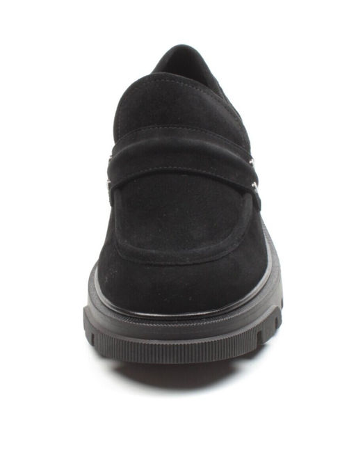 03-C1818-2 BLACK Лоферы женские (натуральная замша)