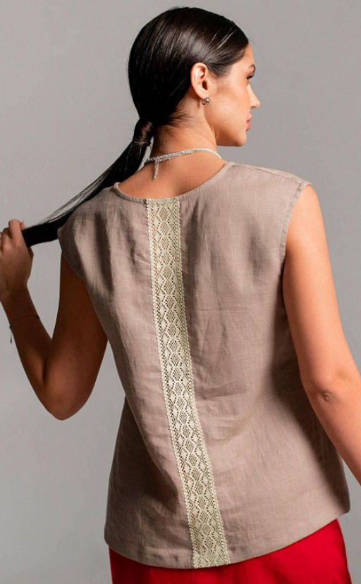 Блузка из 100% льна премиального качестваВарна - Vals фото 8