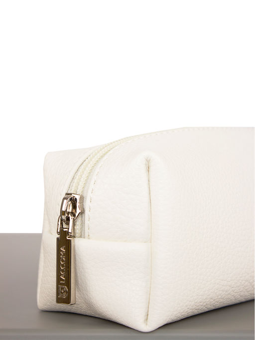 LACCOMA косметичка Гретта-Ф826-белый эко кожа хлопок фото 7