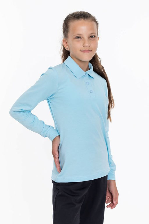 Футболка-поло М224111б голубой - Елена фото 5
