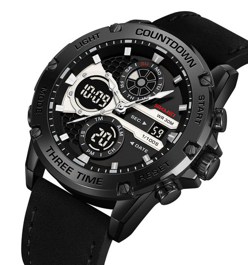 Часы наручные Skmei мужские электронные спортивные 2502black-black