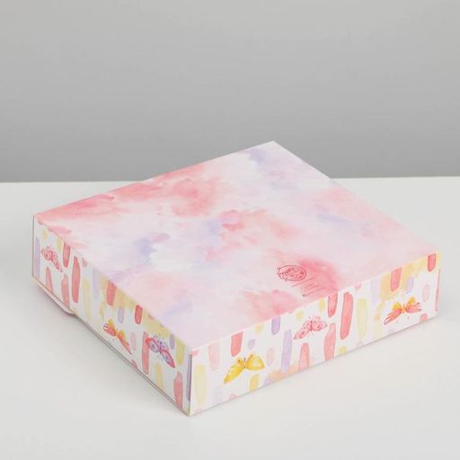 Складная коробка подарочная Приятных моментов, 20 х 18 х 5 см, БЕЗ ЛЕНТЫ - Дарите счастье фото 10