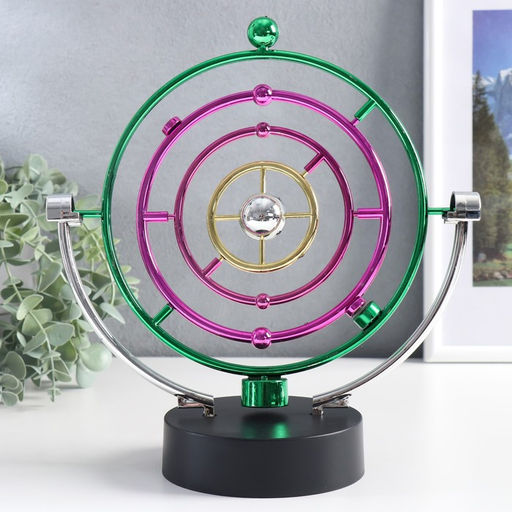 Маятник настольный антистресс «Планета с орбитами», 23.5×22×2.5 см