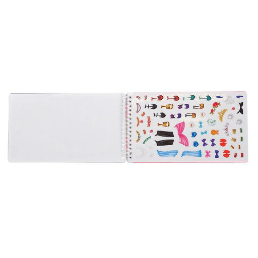 Книга с наклейками и трафаретами Альбом дизайнера. Модный показ