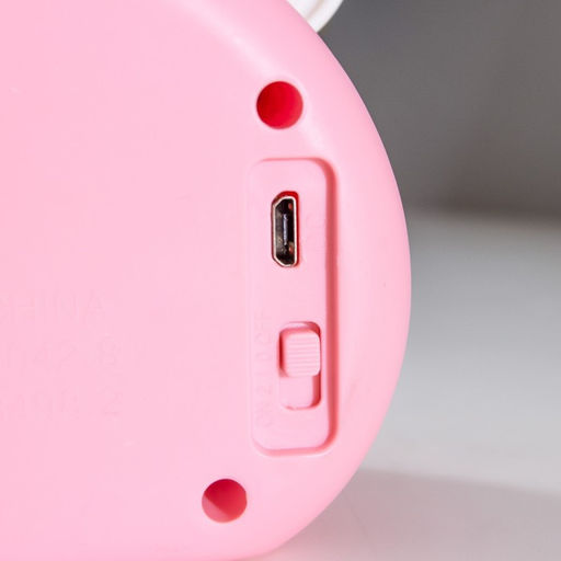 Лампа настольная RISALUX «Гамми», LED, 2 режима, 2 Вт, USB, точилка, розовый, 11.7×7×12 см