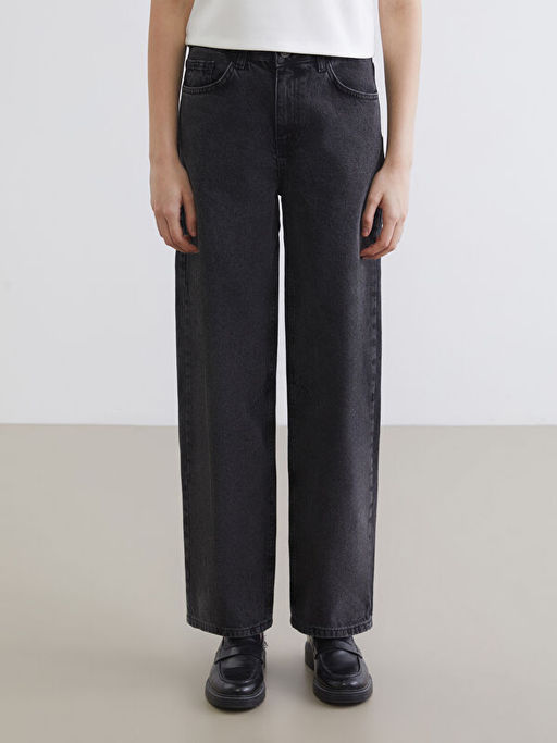 Barrel Fit Kad?n Jean Pantolon