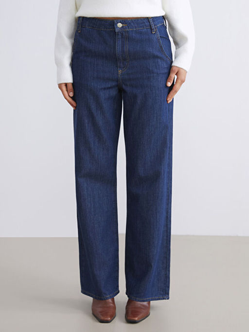 Straight Fit Kad?n Jean Pantolon